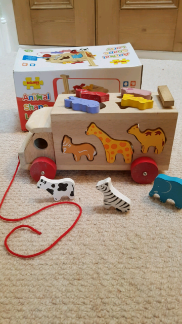 bigjigs animal shape lorry